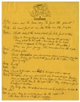 Moe Howard's Handwritten & Signed Comedy Sketch for an Episode of ''The New Three Stooges'' -- Manuscript Spans Over 10 Pages